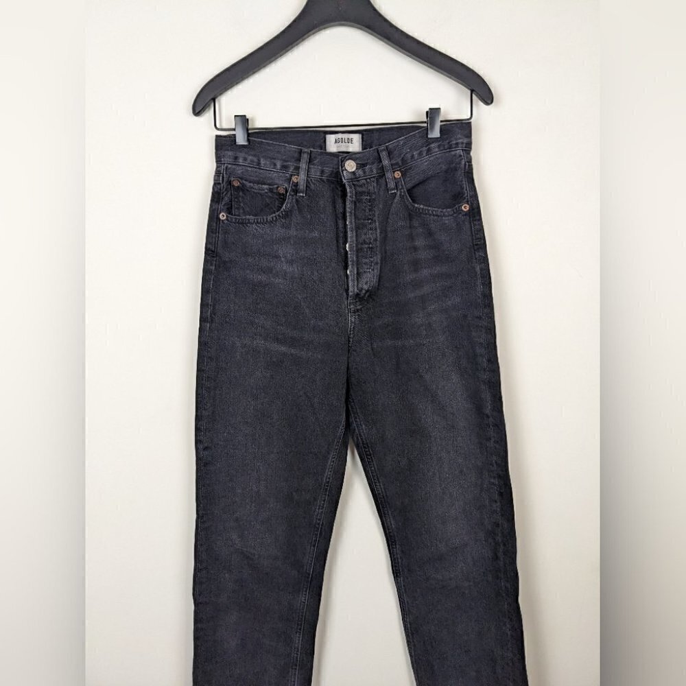 Agolde’ 90s mid rise Jean Black size  25 - Picture 9 of 11